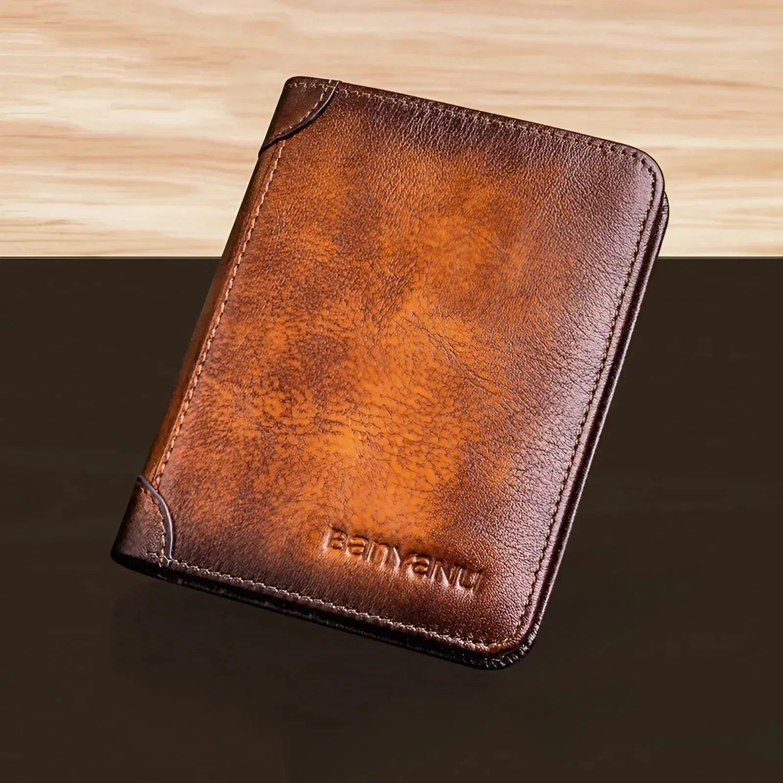 Genuine Leather Wallet for Men RFID Blocking Thin Multifunctional Credit Card Holder Short Money Bag Purse Mens Bifold Wallet