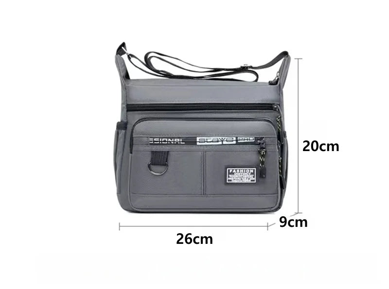 New Mens Crossbody Bag Single Shoulder Bags Big Capacity Multi-Pockets Storage Bag Fashion Handbag Business Crossbody Bags