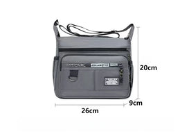 New Mens Crossbody Bag Single Shoulder Bags Big Capacity Multi-Pockets Storage Bag Fashion Handbag Business Crossbody Bags