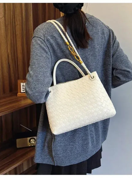 Women's Fashionable Elegant Woven Texture Shoulder Crossbody