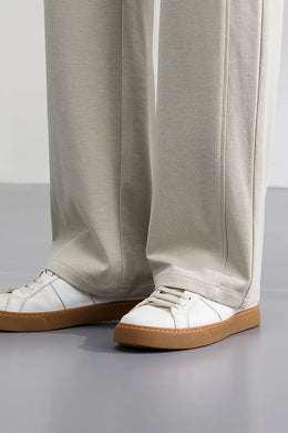 Lyocell Cotton Men's Casual Pants Breathable Straight Leg Loose Fit Elastic Waist Ice Silk Quick Dry Trousers Spring Summer 2026