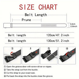 Men's Belt Automatic Buckle Belt Fashion Business Belt for Male Good Gifts for Men
