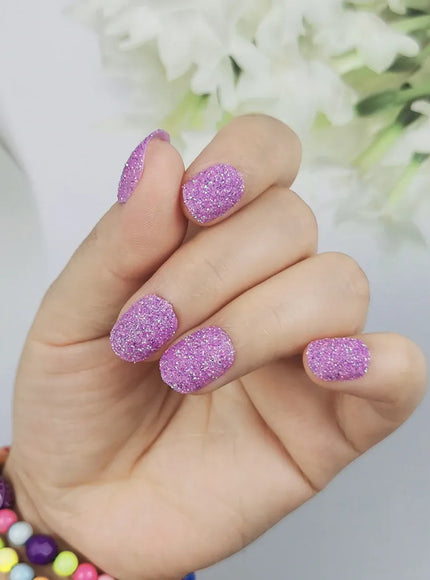 Kiss Icon Kids Press On Nails Preglue Glitter