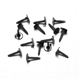 100pc Metal Locking Pin Back Brooch Badge Holder Lapel Base For DIY Jewellery Material Making Supply Craft Accessories Handmade