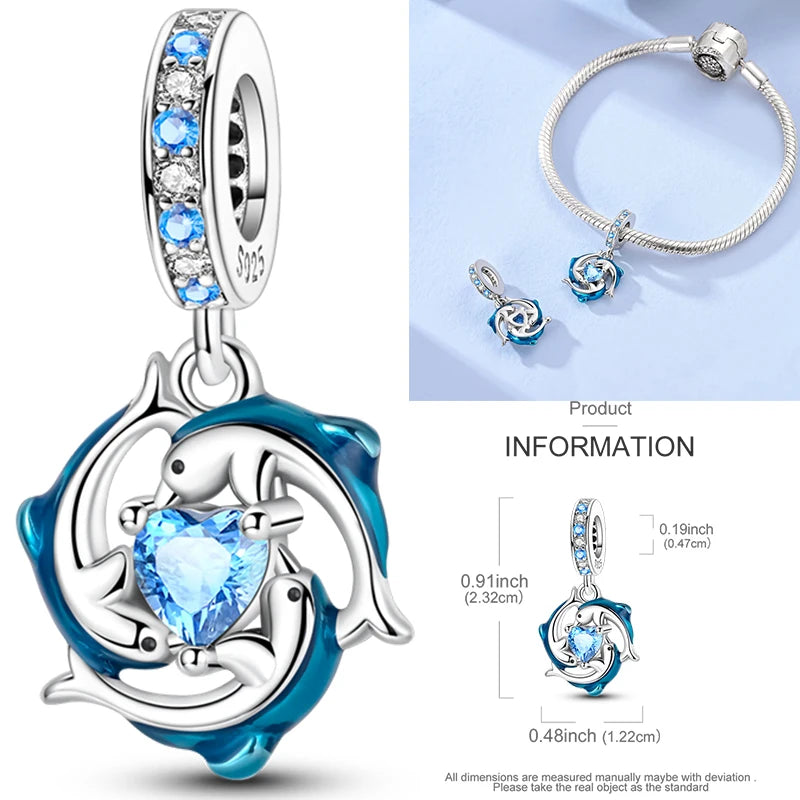 925 Sterling Silver Tree of Life Bead Luminous Firefly Dangle Butterfly Charms Fit Original Bracelet DIY Jewelry Gift for Women
