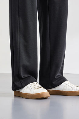 Lyocell Cotton Men's Casual Pants Breathable Straight Leg Loose Fit Elastic Waist Ice Silk Quick Dry Trousers Spring Summer 2026