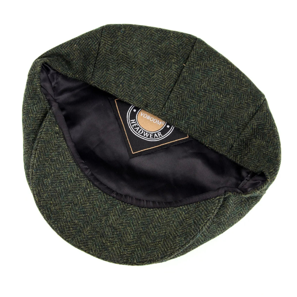 VOBOOM Wool Tweed Herringbone Irish Cap Men Women Beret Cabbie Driver Hat Newsboy Caps Golf Ivy Flat Hats Green Navy Black