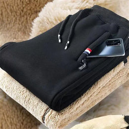 Winter Warm Pants Men's Thick Thermal Trousers Men Fitness Jogging Drawstring Pants Male Sweatpants M-5Xl