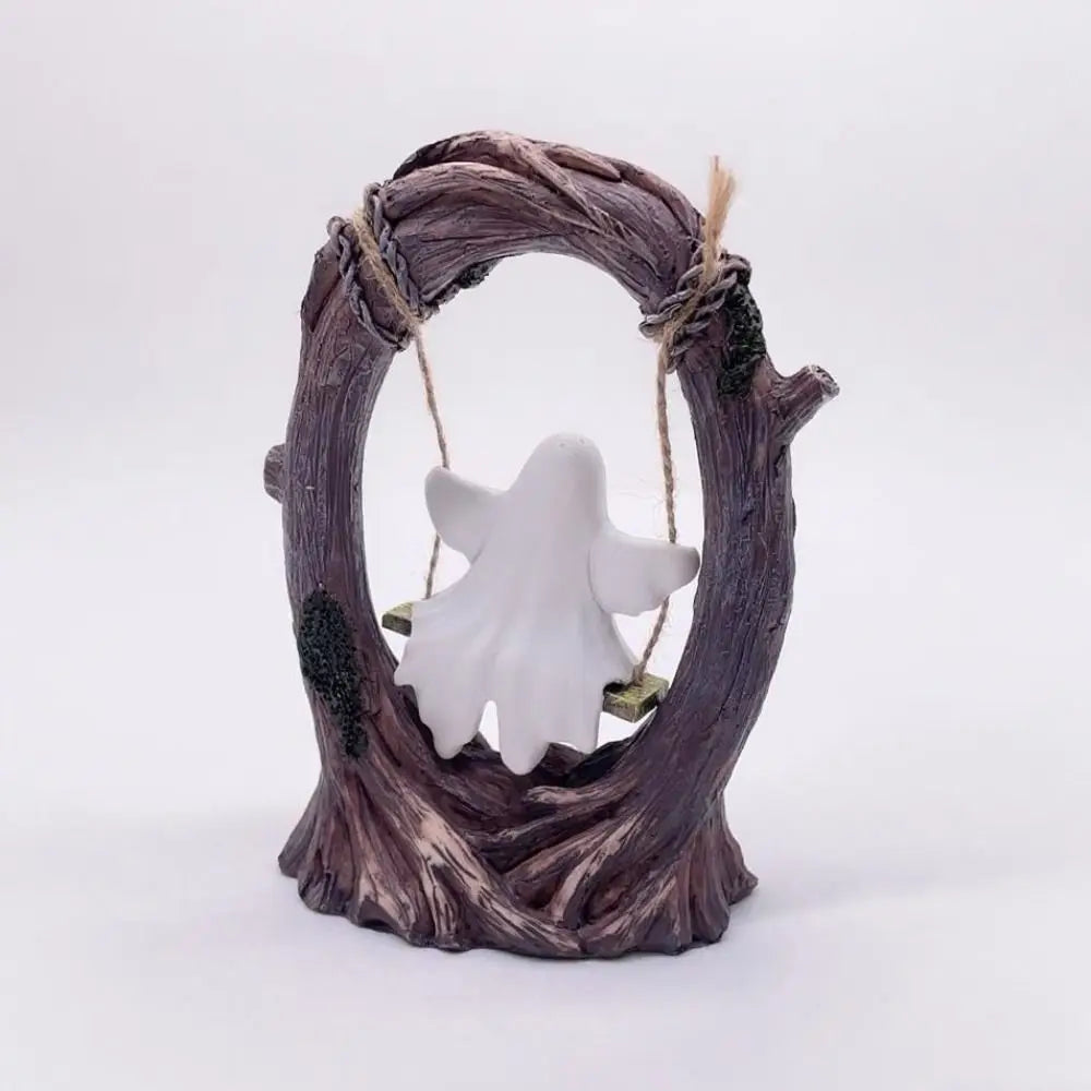 Halloween Themed Halloween Swing Ghost Ornament Handicraft Model Spooky Ghosts Decor Funny Collectible