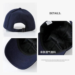 Large Size 60-65cm Soft Top Baseball Caps For Men Women Big Head Cotton Outdoor Sport Snap Back Cap Dad Hats Gorros Dropshipping
