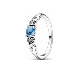 100%925 Pure Silver Disney Hot sale love bowknot ring suitable for women to wear Classic jewellery wedding Valentine's Day gift