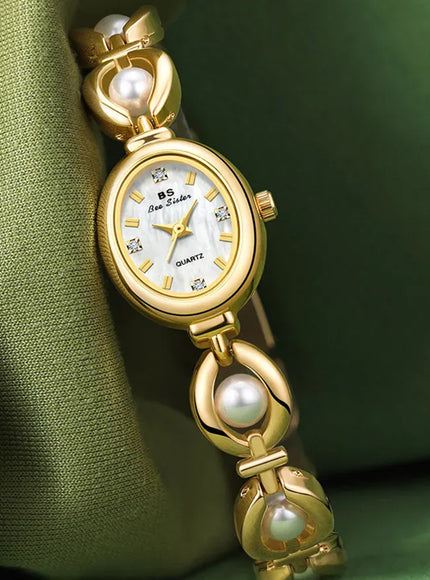 KissIcon UTHAI Womens Watch Pearl Bracelet Waterproof -