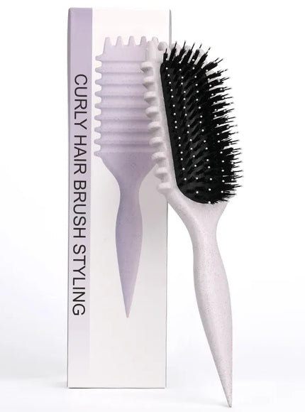 KissIcon Salon Curl Hair Brush - Detangling Reduces