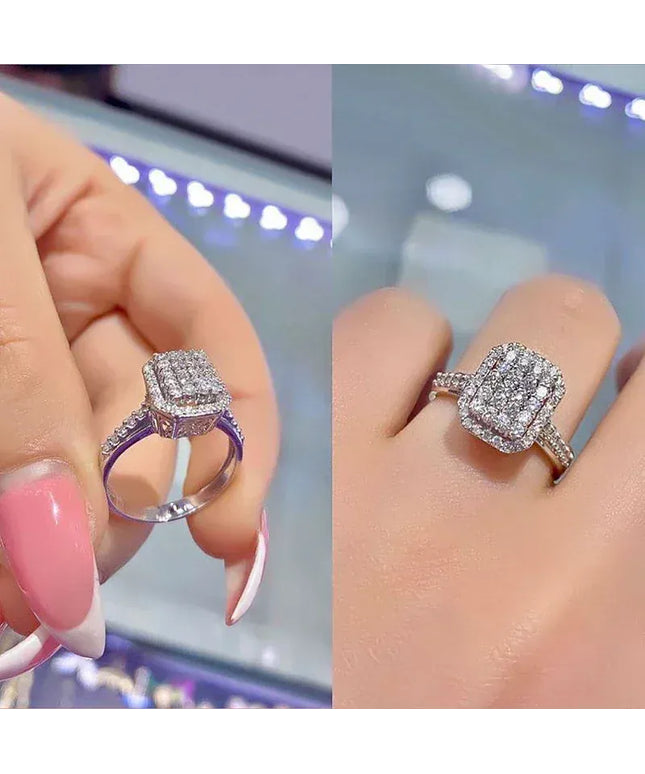 Kissicon Ne'w Bling Wedding Ring – Square