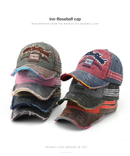 Retro Letter Embroidery Baseball Caps Spring Summer Men Women Cotton Adjustable Casual Hat Hip Hop Streetwear Sun Hats y2k hat