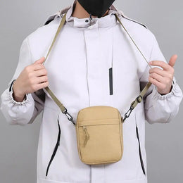 Mens Small Crossbody Sling Bag Chest Bag  Casual Utility Chest Phone Bag Water Resistant Fanny Pack for Running Travel Workout