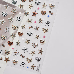 Cute Halloween 5D Nail Art Sticker Ghosts Spooky Spider Webs Evil Pumpkin Faces Festive Balloons Floral Stars Fun Scary Decals
