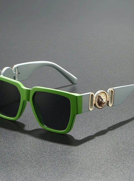 Vintage Square Leopard Sunglasses