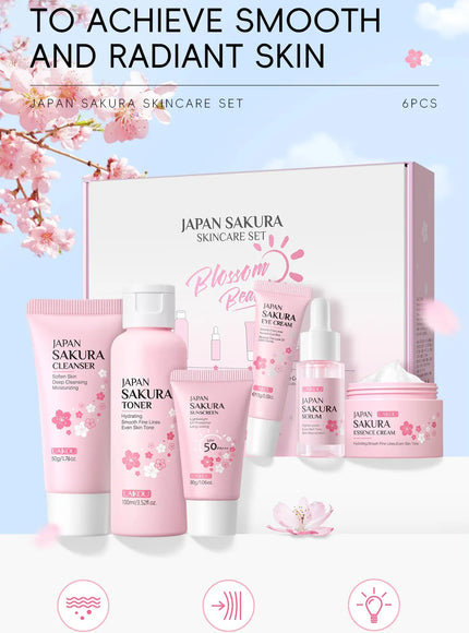 KissICON 1set KissIcon Sakura Skin Care Set - Complete Facial