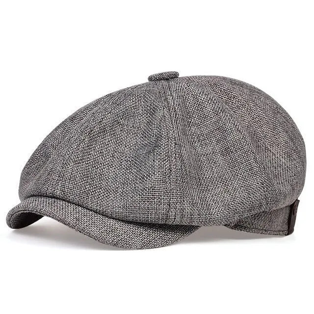 Men's Tweed British Newsboy Hat Herringbone Gatsby Hat Street Hats Octagonal Brim Hat Four Seasons Hip Hop Beret Painter Hat