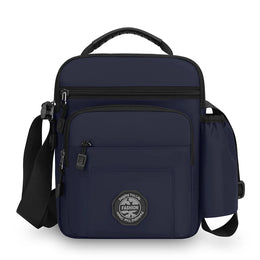 Mens Nylon Crossbody Bag Wear Resistant Multi Compartments Adjustable Strap For Hiking Cycling Work Errands Outdoor Daily Carry