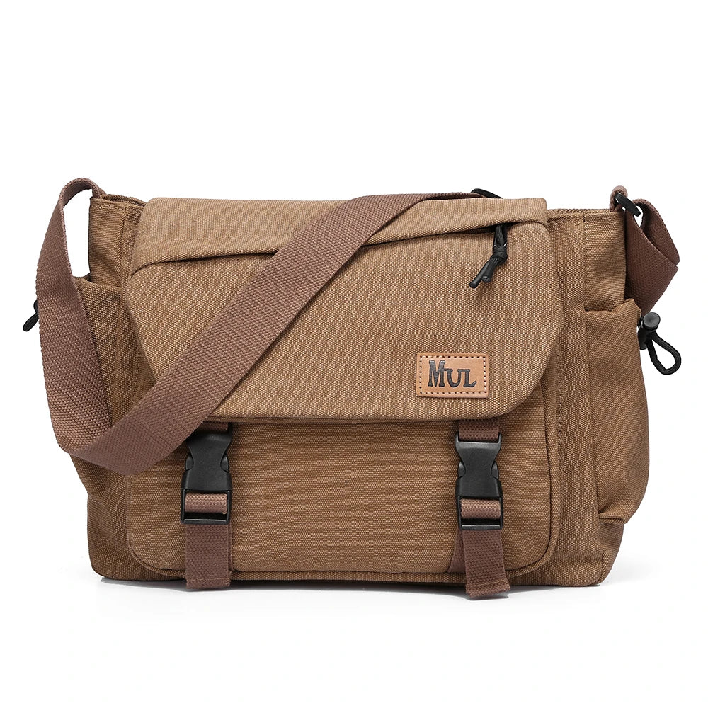 Men's Casual Crossbody Bag Large Capacity Single Shoulder Bag Commuter Mailman Bag Lightweight Leisure Backpack for Business