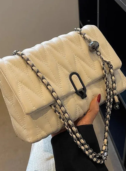 Full Grain Leather Crossbody – Parisian Petite Tweed
