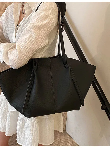 Pleated Tote – Women's Wing-inspired Statement