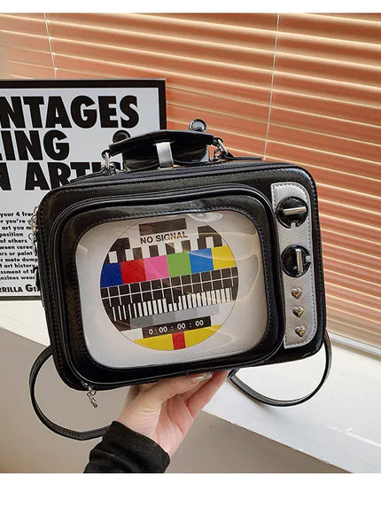 Cartoon Cute Handbags Funny Tv Transparent Square