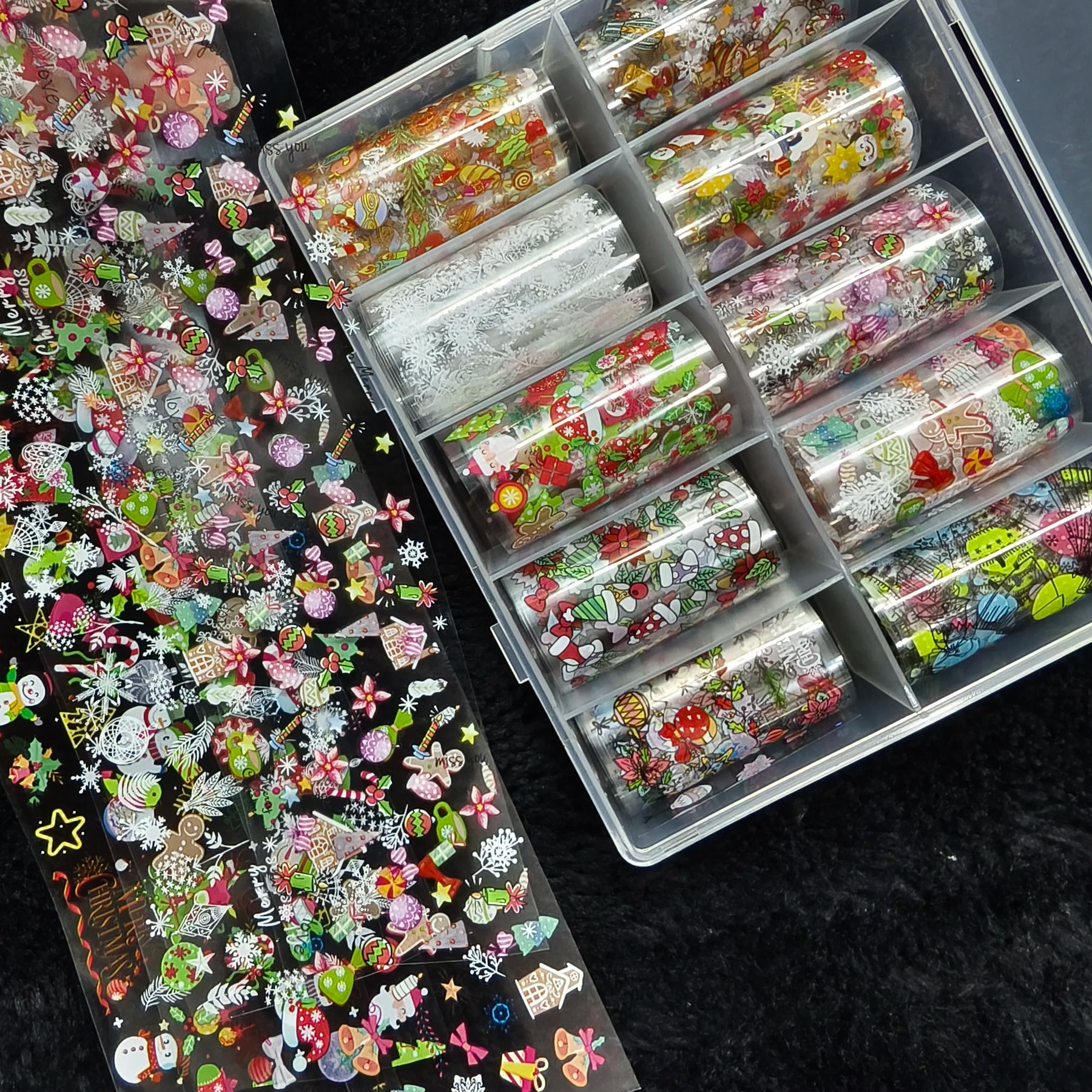 10Rolls Halloween  Christmas  Easter Nail Foils Transfer Paper  Nail Art Stickers   Decal  Nails Decoration