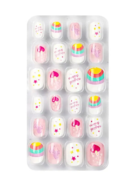 KissICON A-1 💋 Child False Nails 24Pcs Box - Easy