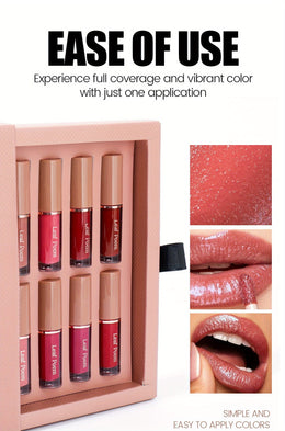KissICON A 12piece Lip Set – Gloss Glaze Matte