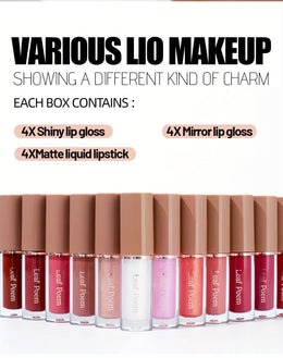 KissICON A 12piece Lip Set – Gloss Glaze Matte