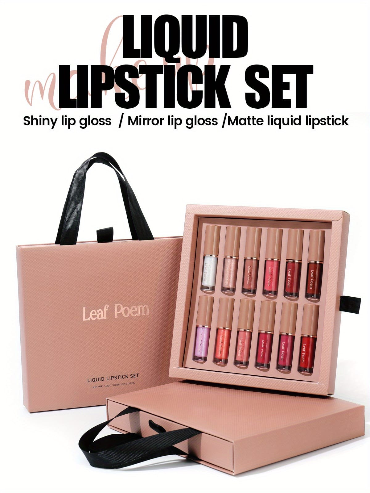 KissICON A 12piece Lip Set – Gloss Glaze Matte
