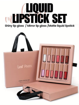 KissICON A 12piece Lip Set – Gloss Glaze Matte