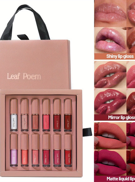 KissICON A 12piece Lip Set – Gloss Glaze Matte