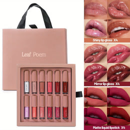 KissICON A 12piece Lip Set – Gloss Glaze Matte