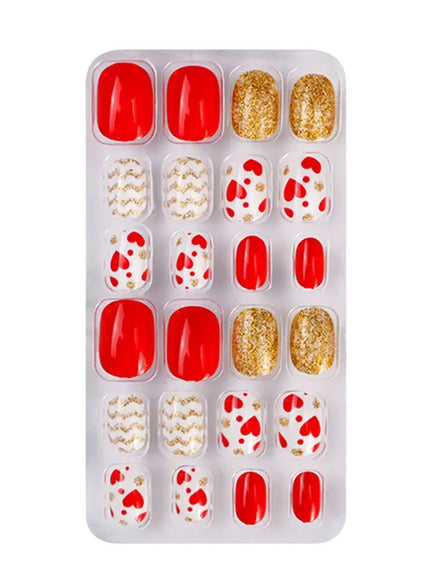 KissICON A-13 💋 Child False Nails 24Pcs Box - Easy