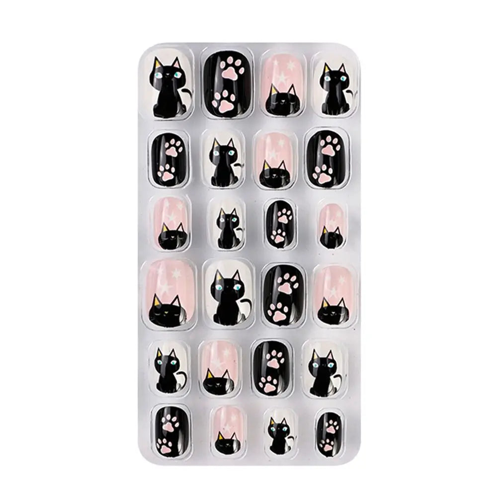 KissICON A-14 💋 Child False Nails 24Pcs Box - Easy