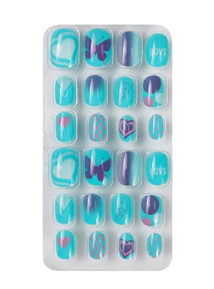KissICON A-16 💋 Child False Nails 24Pcs Box - Easy