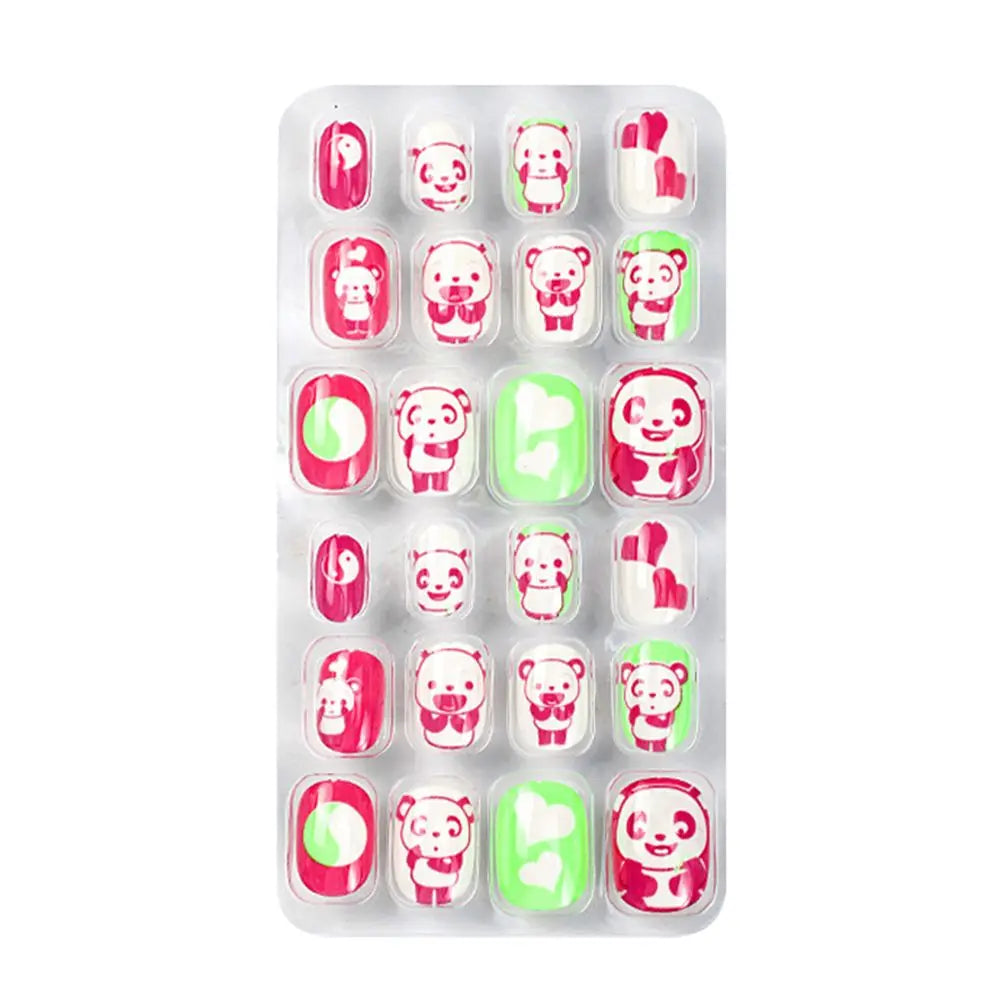 KissICON A-2 💋 Child False Nails 24Pcs Box - Easy