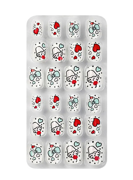 KissICON A-5 💋 Child False Nails 24Pcs Box - Easy