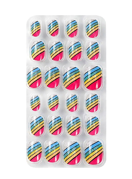 KissICON A-6 💋 Child False Nails 24Pcs Box - Easy