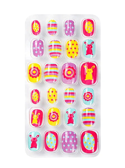 KissICON A-9 💋 Child False Nails 24Pcs Box - Easy