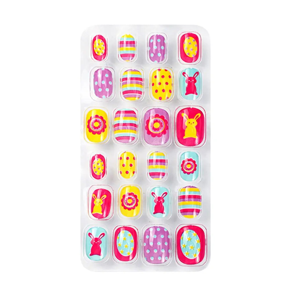 KissICON A-9 💋 Child False Nails 24Pcs Box - Easy