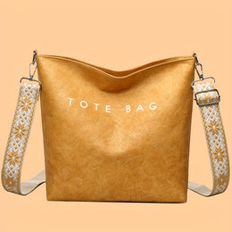 jkthpu-45 A-Brown Boho Chic Convertible Tote Stylish Travel Work Daily Carryall