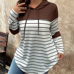 jkthpu-45 A-Brown / UK 18 Plus Size - Women'S Plus Size Long Sleeve