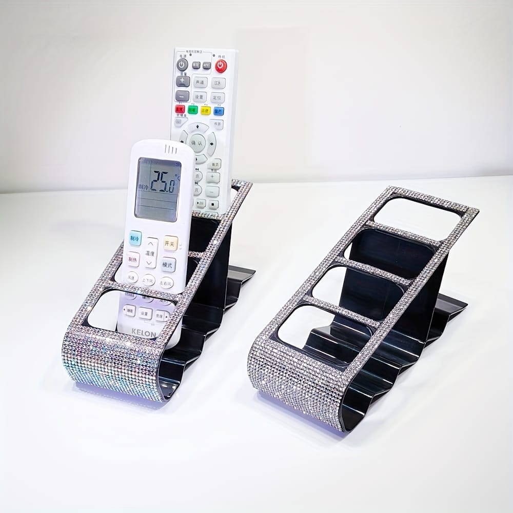 jkthpu-45 A Diamond-Studded Remote Control Organizer for The Tabletop