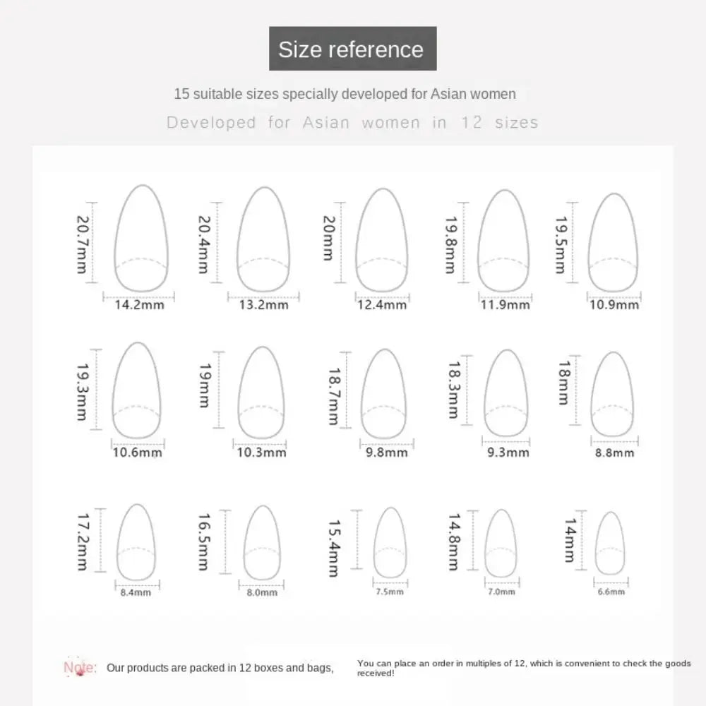 KissICON A KissIcon 24Pcs Long Almond Nails Red Set -