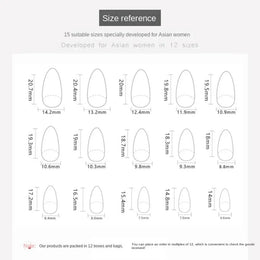 KissICON A KissIcon 24Pcs Long Almond Nails Red Set -
